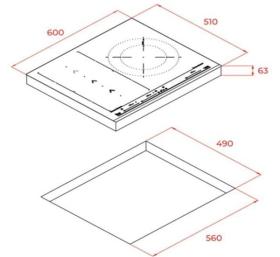 Teka 112500001 - Placa Inducción SLIDE IZS 65600 MSP 5 Zonas 60cm
