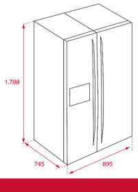 Teka 113430011 - Frigorífico americano RLF 74920 SS en inox 179 x 89.5 cm