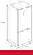 Teka 113400001 - Frigorífico de 70cm RBF 78720 GWH Cristal Blanco NoFrost
