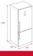 Teka 113400004 - Frigorífico combi RBF 74620 SS de 186 x 59.5 cm A++ Inox