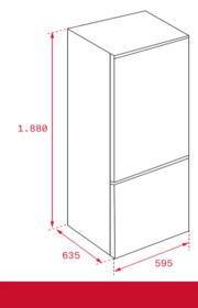Teka 113420000 - Frigorífico combi NFL 342 C en inox 188x59.5 cm A++
