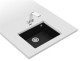 Teka 115230020 - Fregadero Bajo Encimera SQUARE 50.40 TG Negro