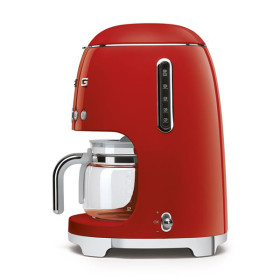 Smeg DCF02RDEU - Cafetera de goteo 50' Style en color Rojo para 1,4 litros