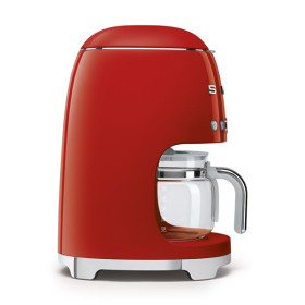 Smeg DCF02RDEU - Cafetera de goteo 50' Style en color Rojo para 1,4 litros