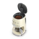 Smeg DCF02CREU - Cafetera de goteo 50' Style en color Crema para 1,4 litros
