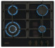 Cata*DISCONTINUADO* 08028406 - Placa de Gas Natural Rústica 4 Zonas 58cm Negro