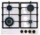 Cata 08028006 - Placa de Gas Natural Rústica RGI 6031 WH 4 Zonas Blanco