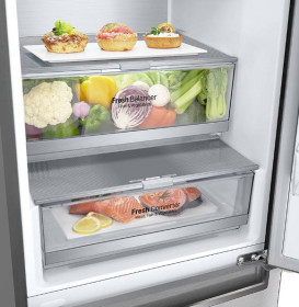 LG GBB92STBKP - Frigorífico combi de 2 metros con SmartThing A+++ -40%