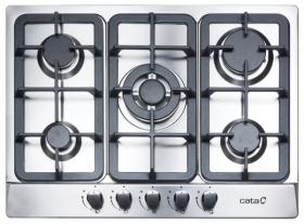 Cata 08045302 - Placa de Gas Natural LGI 7041 X 5 Zonas Acero Inox