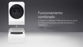 LG F8K5XN3 - Lavadora LG TWINWash™ Mini 2 kg con Wi-Fi Blanco
