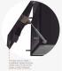 Cata 02184405 - Campana Decorativa GRECO BK 90cm Clase A Negro