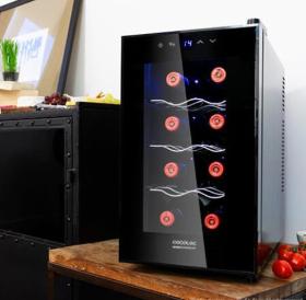 Cecotec 02301 - Vinoteca Grand Sommelier 800 Coolcrystal para 8 botellas