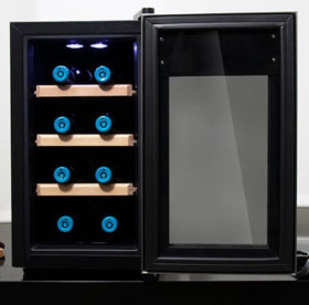 Cecotec 02302 - Vinoteca Grand Sommelier 800 Coolwood en Inox 8 botellas