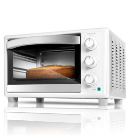 Cecotec 02207 - Horno De Sobremesa en blanco BAKE&TOAST 590 de 1500W