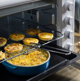 Cecotec 02209 - Horno de sobremesa blanco BAKE&TOAST 790 GYRO