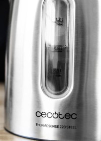 Cecotec 01513 - Hervidor De Agua Thermosense 220 Steel 1.2L 1630W Inox