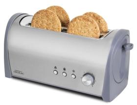 Cecotec 03037 - Tostador Steel&Taste Inox 2L 4 Tostadas 1400W 6 Potencias