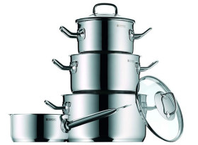 WMF 0716146380 - Batería de Cocina 4 Piezas Acero Inoxidable
