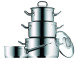 WMF 0716146380 - Batería de Cocina 4 Piezas Acero Inoxidable