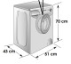 Candy AQUA 1142D1/2-S - Lavadora de 4kg y 1100rpm 70x51x45cm A+