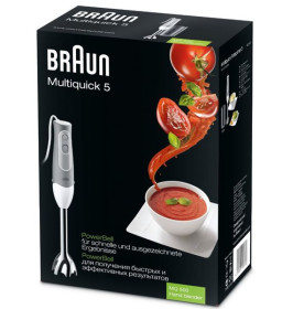 Braun MQ500 - Batidora de Mano Minipimer 5 600 W 2 Velocidades Gris