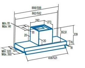 Cata 02189307 - Grupo filtrante Armonia X 90 Visera cristal LED