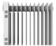 Cecotec 05337 - Radiador de Aceite 2500W Ready Warm 5700 Space Blanco