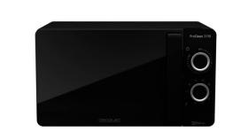 Cecotec 01525 - Microondas negro con gril PROCLEAN 3130 de 20 litros