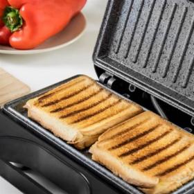 Cecotec 03030 - Sandwichera 750W Rock’nToast Square 2 Sandwiches