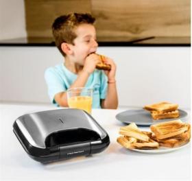 Cecotec 03030 - Sandwichera 750W Rock’nToast Square 2 Sandwiches