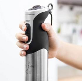 Cecotec 04063 - Batidora de mano POWERFUL TITANIUM 1000 PRO Vaso 800mL
