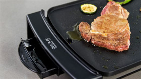 Cecotec 03046 - Plancha Eléctrica Black&Water 2500 Antiadherente 45x25cm