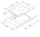 Candy CTP 634 DC - Placa de Inducción 3 Zonas y Flex Control Táctil