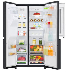 LG GSX960MCVZ - Frigorífico americano Door-In-Door Negro Mate Clase A++