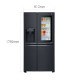 LG GSX960MCVZ - Frigorífico americano Door-In-Door Negro Mate Clase A++
