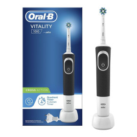 Oral-B D100 - Cepillo Eléctrico Vitality Cross Action Duo Blanco y Negro