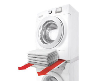 Meliconi 656104 - Kit de unión para lavadora y secadora con bandeja