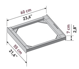 Meliconi 656100 - Kit de Unión para lavadora y secadora Base Torre Basic