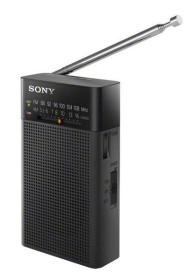 Sony ICF-P26 - Radio Portátil AM/FM con Altavoz Negro con Correa