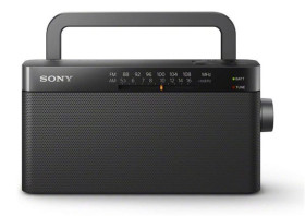 Sony ICF-306 - Radio Portátil AM/FM con Altavoz con Asa de Transporte