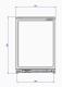 Fagor ERM-150 - Frigorífico Expositor 1 Puerta con Cerradura Negro