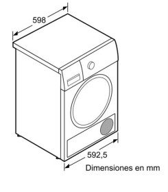 Bosch WTG86260ES - Secadora de Condensación 8Kg Clase B AntiAlergias