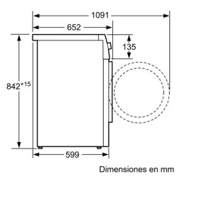 Bosch WTG86260ES - Secadora de Condensación 8Kg Clase B AntiAlergias