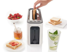 Braun HT3100WH - Tostador PurEase 1000W 1 Ranura Larga Blanco