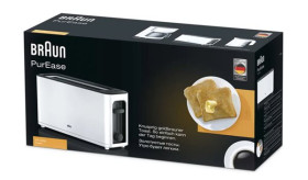Braun HT3100WH - Tostador PurEase 1000W 1 Ranura Larga Blanco