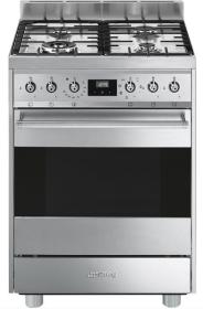 Smeg C6GMX9 - Cocina Gas 60 x 60 cm inox línea clásica 4 zonas clase A