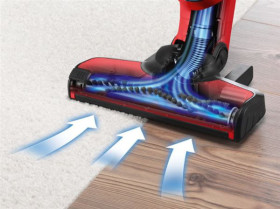 Bosch BBH3ZOO25 - Aspirador Sin Cable 2 en 1 Flexxo 25.2 V Easy Clean Rojo