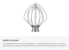 Kitchen Aid 5KSM175PSESP - Robot de Cocina Artisan 4.8L 7 Accesorios Rosa