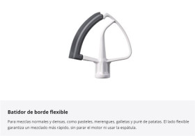 Kitchen Aid 5KSM175PSESP - Robot de Cocina Artisan 4.8L 7 Accesorios Rosa