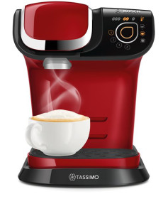 Bosch TAS6003 - Cafetera multibebida TASSIMO MY WAY Color rojo